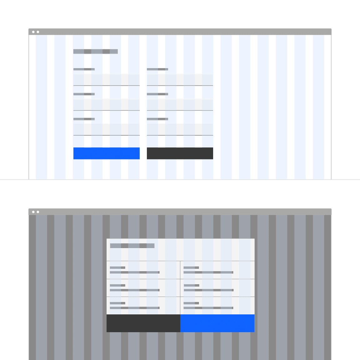 Examples of two column forms